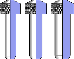 Small, Medium and Large Plungers