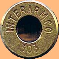 INTERARMCO headstamp, thought to have been manufactured by F. N.